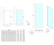 Polysan Architex Sada Pro Uchycení Skla Podlaha-stěna Se Spádovou Lištou, 1615x2105mm, Levá, Leštěný Hliník