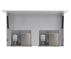 Nofer Basic Zrcadlová Skříňka 120cm Se Dvěma Automatickými Dávkovači Mýdla A Se D
