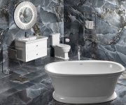 Sapho Pride Strip Kulaté Zrcadlo S Led Osvětlením V Rámu ø 75cm, Stříbrná
