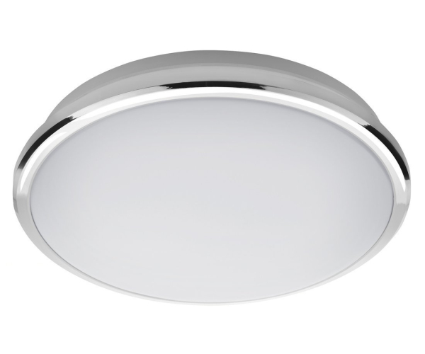 Sapho Silver Stropní Led Svítidlo,  ø 29cm, 10w, 230v, 3000k/4000k/6500k, Ip44, Chrom