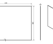 Sapho Accord Zrcadlo S Fazetou 120x80cm, Cu Free