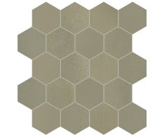 Marca Corona Vulcanica Esagone Ottone 31x30,3 (6,6x7,6) Nat.