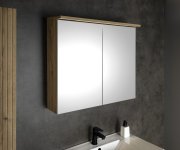 Aqualine Kawa Strip Galerka S Led Osvětlením 80x70x22cm, Dub Emporio