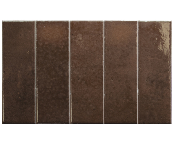 Dlažba Equipe Bohemian Coffee Quartz 6x18,6 Luc. - hnědá