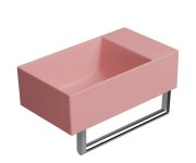 Gsi Kube X Keramické Umývátko 40x23cm, Bez Otvoru, Pravé/levé, Blush Mat