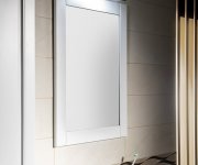 Aqualine Favolo Zrcadlo V Rámu 70x90cm, Bílá Mat