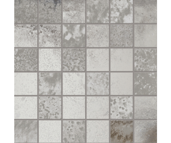 Retro mozaika Viva Narciso Argento Mosaico 30x30(5x5) Nat.  - šedá