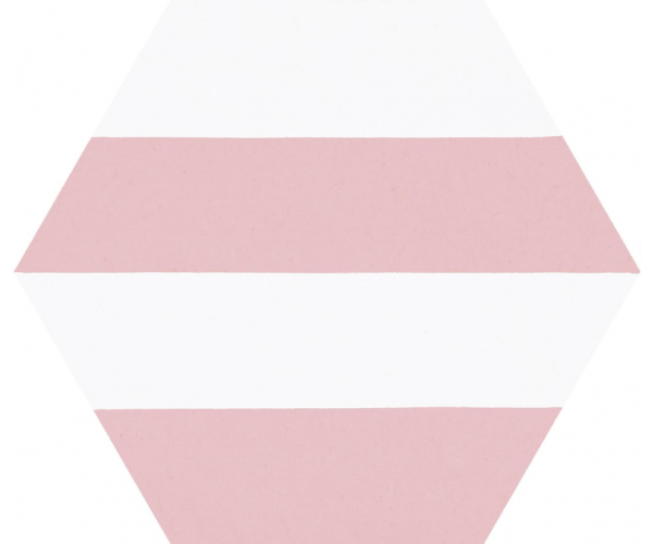 Vzorovaná dlažba Codicer Hex 25 Porto Capri Pink 22x25