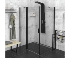 Polysan Zoom Black Obdélníkový Sprchový Kout 1100x900mm L/p Varianta