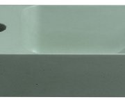 Sapho Piccolino Betonové Umývátko 30,8x17cm, Baterie Vlevo, Zelená Mat
