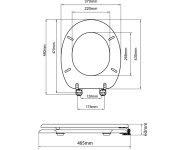 Aqualine Wc Sedátko, Dub