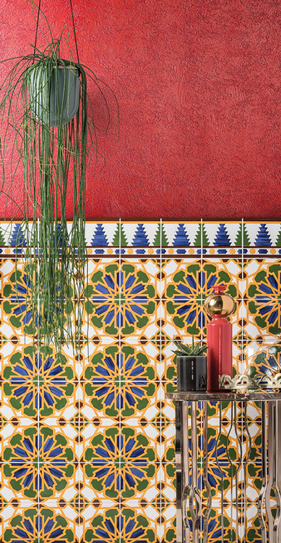 Realizace Barvami hrající obklad  Aleluia Ceramicas Marrakesh