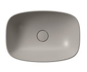 Gsi Nubes Keramické Umyvadlo Na Desku 50x35cm, Tortora Mat