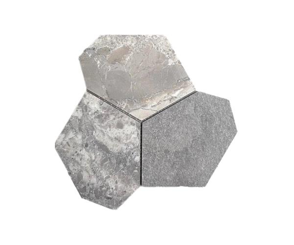 Obklad jako kámen Bottega Blend Eggs Grey 29,7x28,3 Lapp. Matt. - šedá