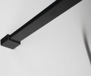 Gelco Cure Black Sprchová Zástěna 1000mm, čiré Sklo