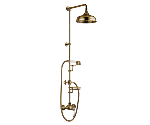 Sapho Vienna Sprchový Sloup S Pákovou Baterií, Mýdlenka, 1291mm, Bronz