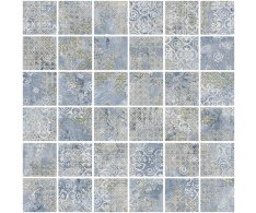 Aparici Rug Blue Mosaico 30x30 Nat. Rett.