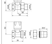 Radiátorový Ventil Luxor, Rd 101 - Přímý - 3/4" DC11222700