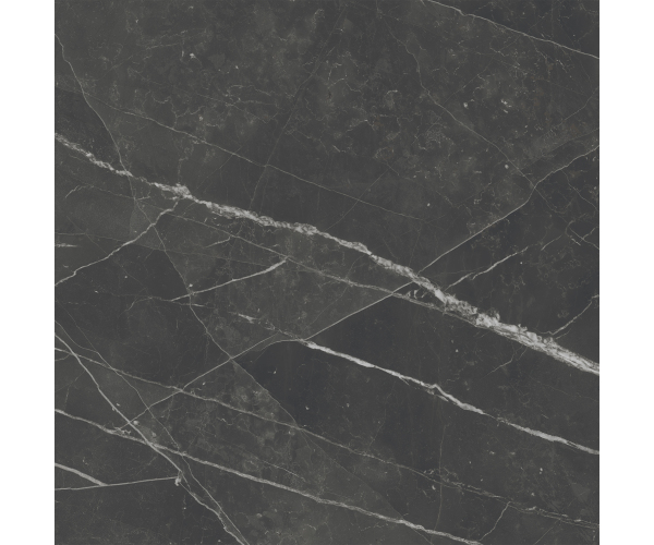 Dlažba jako mramor Marca Corona Scultorea Dark Diamond 120x120 Velvet Rett. - antracitová