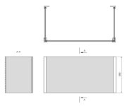 Polysan Universal U Panel 80x185x80x59cm