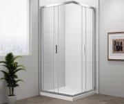 Polysan Easy čtvercová Sprchová Zástěna 900x900mm, čiré Sklo