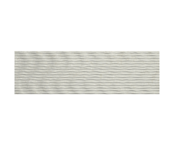 Dekor jako kov Aparici Corten Ice Swell 45x120 Rett. - stříbrná