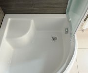 Aqualine Sprchová Vanička Akrylátová, čtvrtkruh 90x90x28cm, Včetně Nožiček, R550