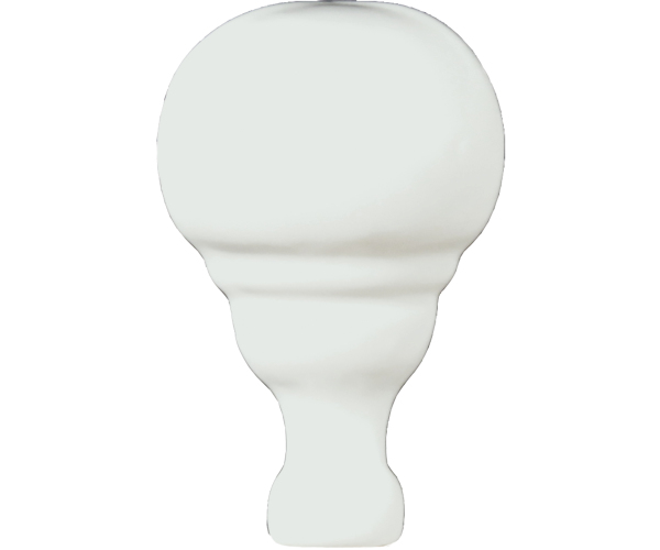 Listela Grazia Boiserie Angolo Toro Bianco 3x6,5 Matt. - bílá