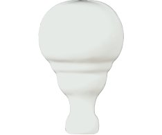 Grazia Boiserie Angolo Toro Bianco 3x6,5 Matt.