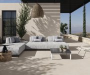 Dlažba jako beton APE Verse Anti-slip Sand 120X120 Rett. - béžová