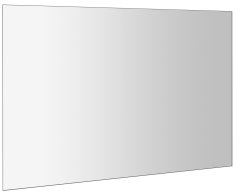 Aqualine Seca Zrcadlo S Broušenou Hranou 120x80cm, Cu Free