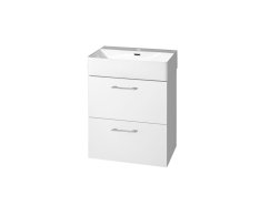 Mereo Leny, Koupelnová Skříňka S Keramickým Umyvadlem 50 Cm, Bílá