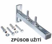 Konzola Nosníková 25x20mm, Délka - 300mm, Max. Zatížení 11kg 31102300