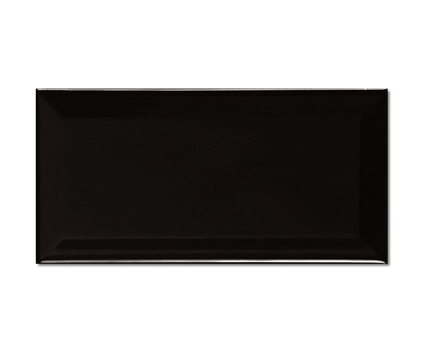 Obklad Equipe Metro Black 7,5x15 - černá