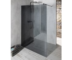 Gelco Vario Black Jednodílná Sprchová Zástěna K Instalaci Ke Stěně, Kouřové Sklo, 900 Mm