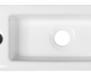 Sapho Zoe Keramické Umývátko 37x18cm, Otvor Pro Baterii Vlevo, Bílá