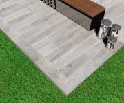 2cm dlažba jako dřevo Tuscania North Wind Grey 40x122 Rett. - šedá