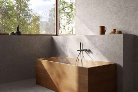 Šedá dlažba a obklad jako beton Sant Agostino Unionstone 2 Cedre Grey