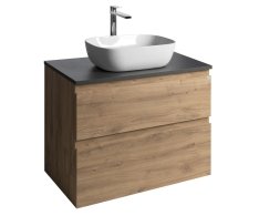 Aqualine Altair Skříňka S Deskou 78,5 Cm, Dub Emporio/antracit Břidlice