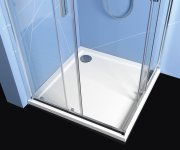 Polysan Easy Obdélníková Sprchová Zástěna 900x800mm, čiré Sklo