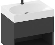 Umyvadlo Lite 45 / 60 / 80, s otvorem pro baterii, bez přepadu - Umyvadlo Lite 60, s otvorem pro baterii, bez přepadu XJX01260004