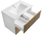 Aqualine Paneda Strip Umyvadlová Skříňka 69,5x55x45,2cm, Dub Emporio