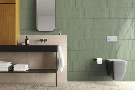 Zelené obklady Aleluia Chroma Sage Green.