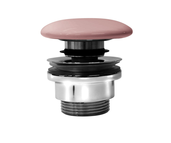 Gsi Umyvadlová Výpust 5/4“, Click-clack, Keramická Zátka, 5-65mm, Blush Mat