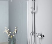 Sapho Vanity Sprchový Sloup K Napojení Na Baterii, Hlavová, Ruční Sprcha, Chrom