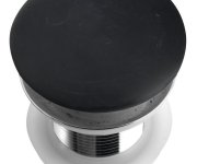 Sapho Blok Umyvadlová Výpust 5/4“, Click-clack, Zátka Matný černý Marquin