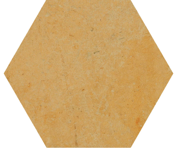 Dlažba jako cihla CIR Cotto del Campiano Giallo Umbria esagona 15,8x18,3 - oranžová