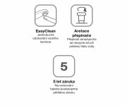 Vanová nástěnná baterie Flat, se sprchovým setem - FL 022.20BLM.+S Vanová nástěnná baterie se sprchovým setem, černá matná X07S114