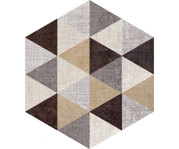 Dlažba jako dřevo Marca Corona Textile Triangle Mix ESA 25x21,6