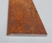 Retro sokl Borja RusNatCer Pirita Rojo Rodapie Cotto 8x44,7 - cihlová (skladem)